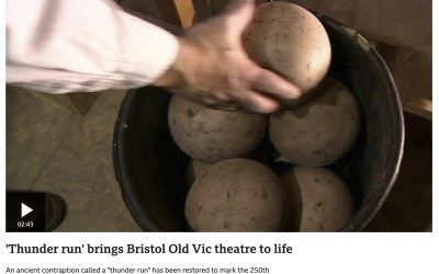‘Thunder run’ brings Bristol Old Vic theatre to life (Jon Kay for the BBC)