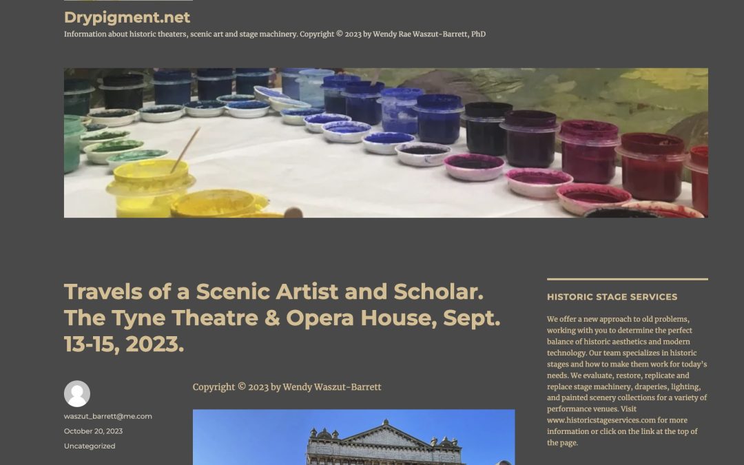 Travels of a Scenic Artist and Scholar by Wendy Waszut-Barrett